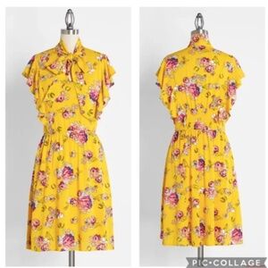 ModCloth Yellow Down-home Darling Dress NWT